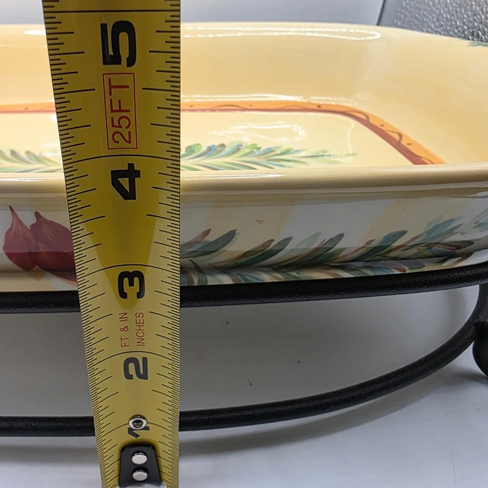 Southern Living at Home Gail Pittman Siena Rectangle Casserole Dish with Stand